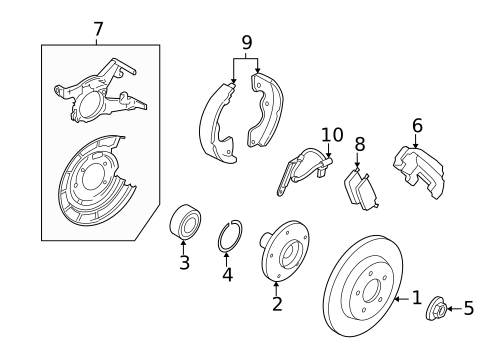 Drums & Rotors for 2007 Ford Escape #2