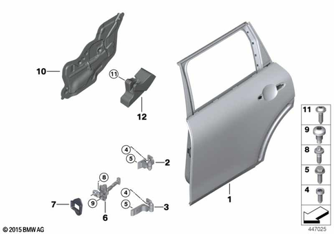 Door, Rear for 2019 Mini Cooper #0