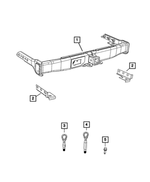 68459813AB - Frame, Bumper and Fascia: Reinforcement Plate, Left for Jeep: Grand Cherokee L Image