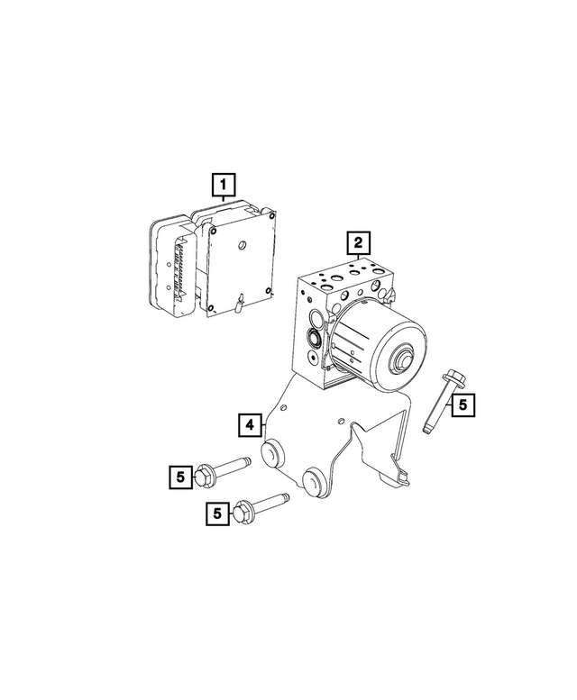 « 68579274AA – Brakes : Unité De Commande Hydraulique Support pour Mopar Image »