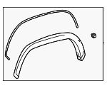 750880C903 - Body: Wheel Arch Molding for Toyota Image