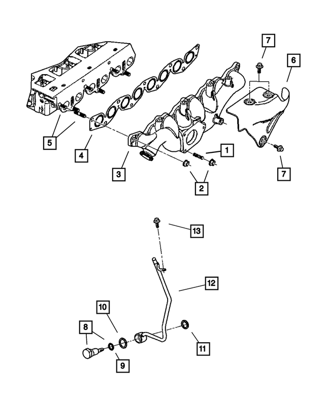5142801AA - Engine 2.8L Four Cylinder (Turbo Diesel): Stud for Mopar Image