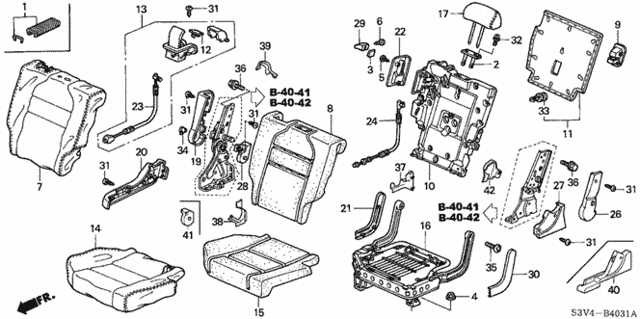 Middle Seat (R.) for 2005 Acura MDX #0