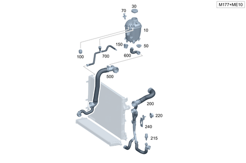 High-Temperature Cooling Circuit for 2025 Mercedes-Benz S 63 AMG&reg; E Performance #0