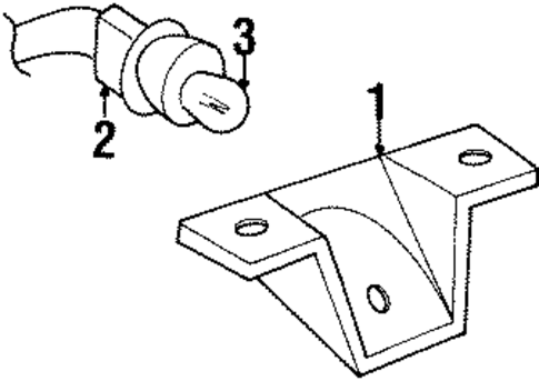 License Lamps for 1995 Pontiac Bonneville #0