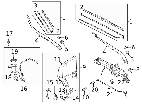 Wiper & Washer Components for 2022 Genesis G90 #0