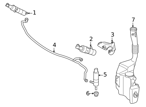 Headlamp Washers/Wipers for 2013 Mercedes-Benz GLK 350 #0