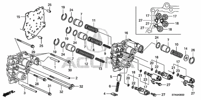 AT Accumulator Body for 2007 Acura RDX #0
