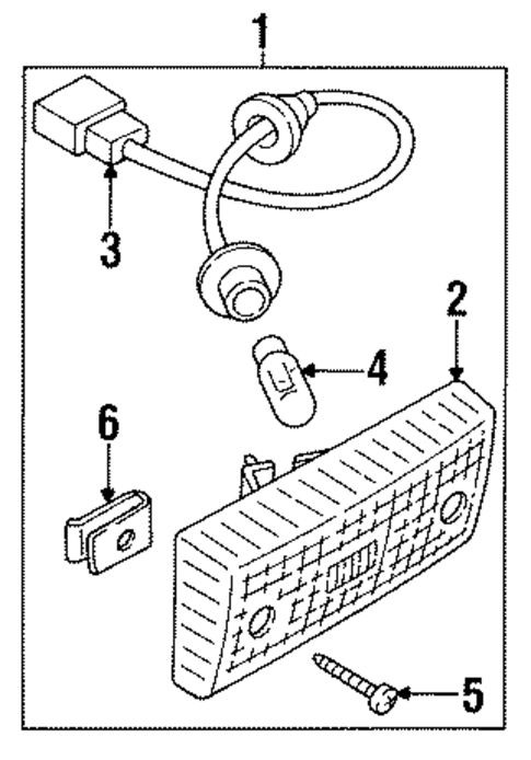 Bulbs - Chassis for 1989 Nissan Stanza #2