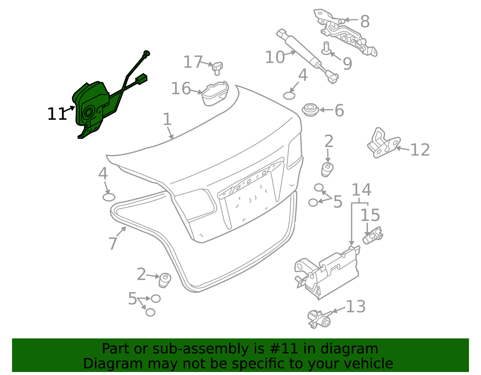 Front Hood Latch Assembly For Mazda 6 2003-2008 (Without Alarm) - MA1234105 / GJ6A56620E