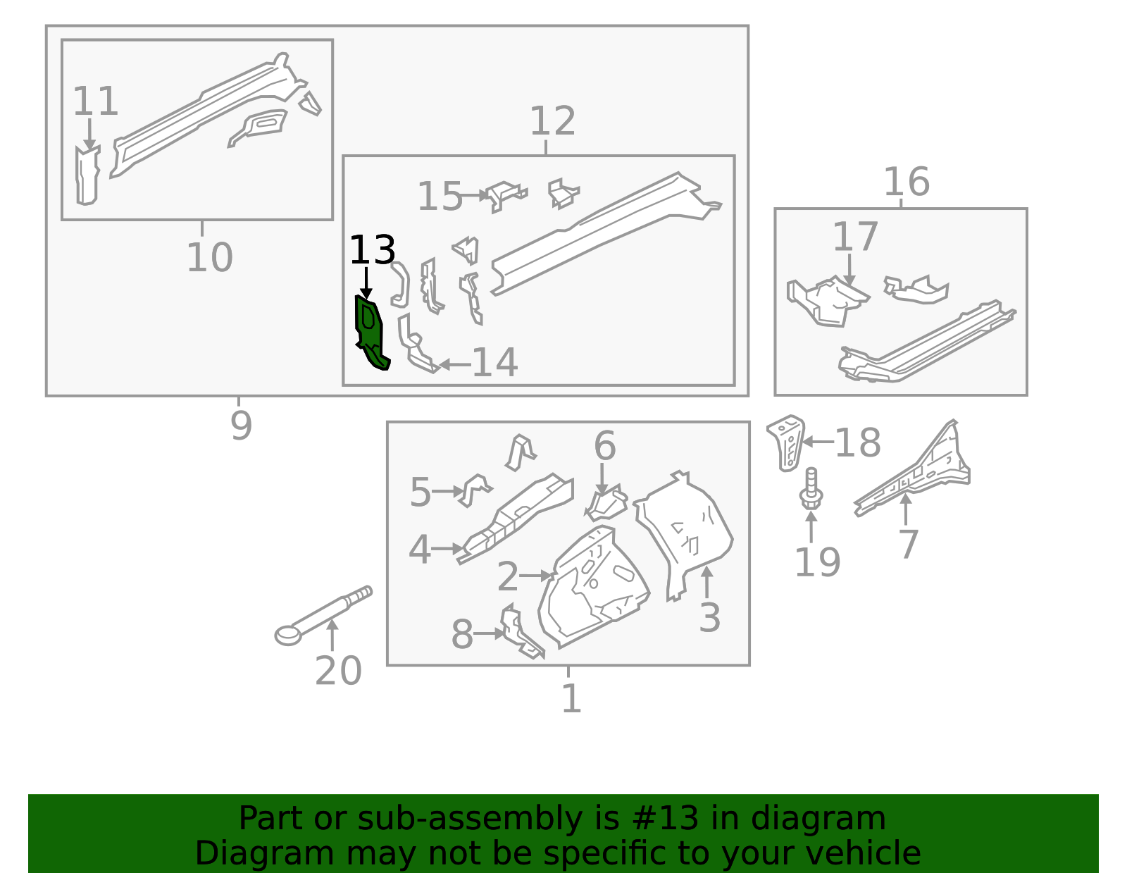 2012-2021 Subaru Front Plate 51635FJ0009P | Subaru Online Parts