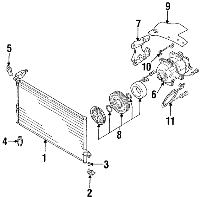 8A0260403AA - HVAC: Condenser for Audi Image
