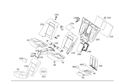 Individual Rear Seats for 2014 Mercedes-Benz E400 #0