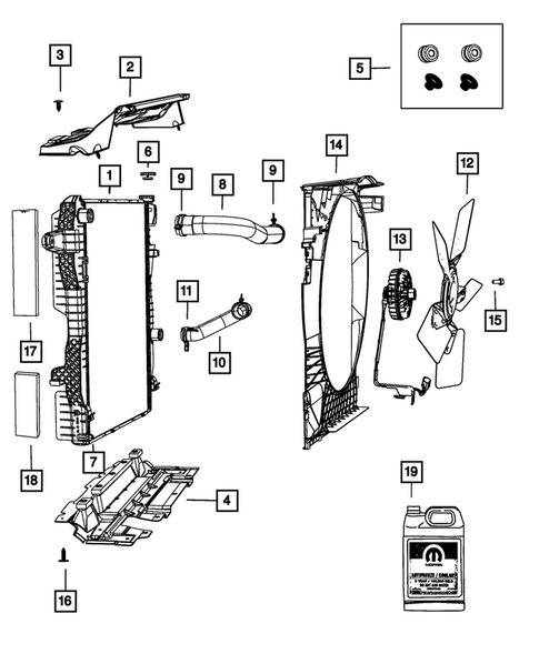 Radiator and Related Parts; Charge Air Cooler for 2011 Ram 3500 #2