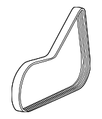 12605042 - Cooling System: Serpentine Belt for Saturn: Ion Image