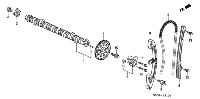 Camshaft - Cam Chain for 2005 Honda Civic #0
