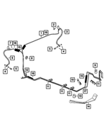 4854455AM - Brakes: Brake Hose, Left Rear for Mopar Image