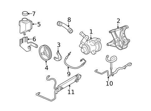 Pump & Hoses for 2005 Chevrolet Corvette #0