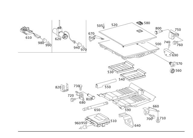 9847529 - Covering and Lining: Screw for Mercedes-Benz Image image