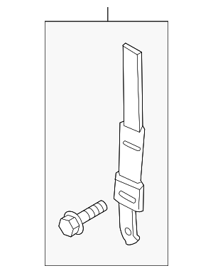 ML3Z18613D74AA - Electrical: Child Restraint Anchor Plate Bracket for Ford Image