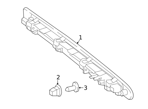 High Mounted Stop Lamp for 2017 Mercedes-Benz Metris #0