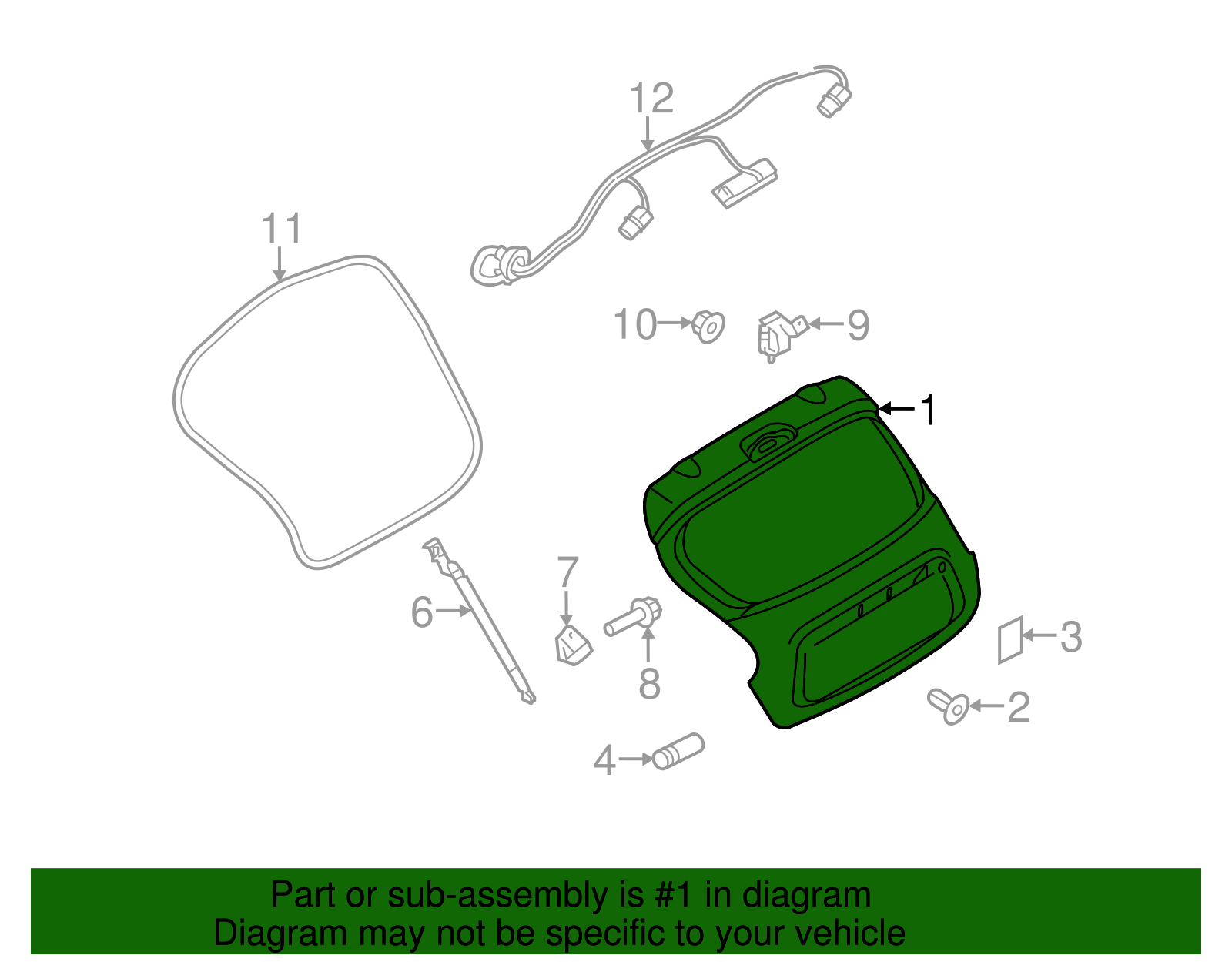 Lift Gate - Nissan (KMA0M-1KMMA)