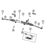 R4584572AF - Steering: Rack And Pinion Gear, Remanufactured for Mopar Image