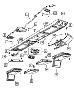 68086999AB - Interior Trim: Overhead Console Wiring for Mopar Image