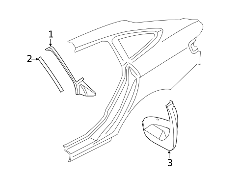 Exterior Trim - Quarter Panel for 2015 BMW 335i GT xDrive #0