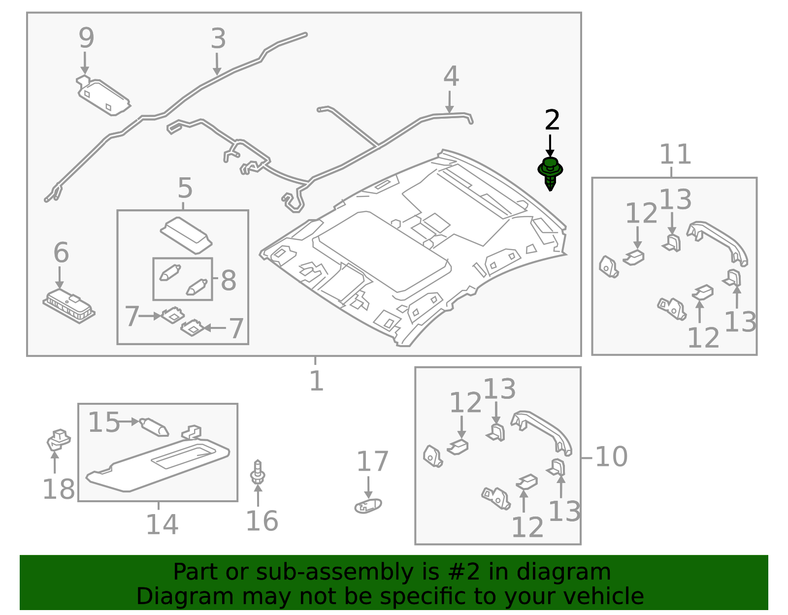 マルセルページ K131-68-865A - Headliner Fastener - 2018-2025 Mazda | Mazda Swag