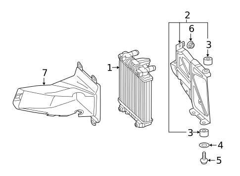 Radiator & Components for 2016 Audi S7 #1