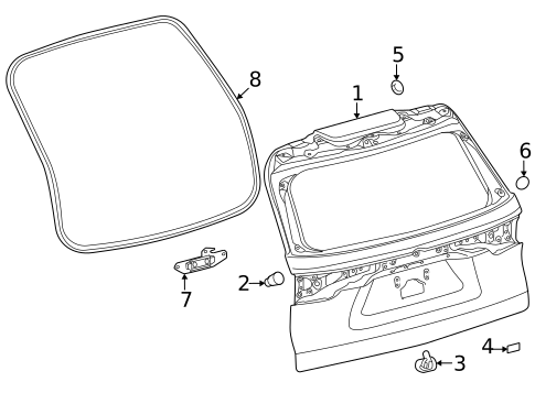 Gate & Hardware for 2025 Toyota Grand Highlander #0