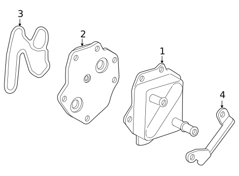 Oil Cooler for 2009 Lexus LX570 #0