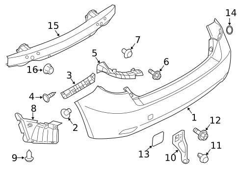 Bumper & Components - Rear for 2011 Subaru Impreza #0