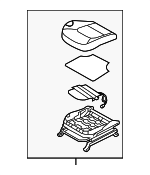 881042S000TMA - : Cushion Assembly for Hyundai: Tucson Image