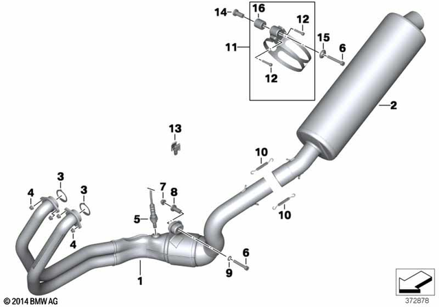18217672804 - Exhaust System: Exhaust Seal -  for BMW-Motorrad Image image