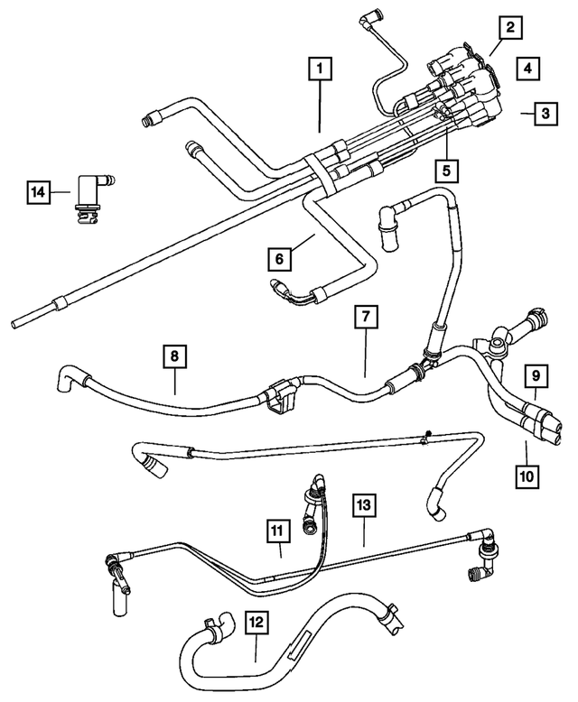 HFV00516AC - : Fuel And Vapor Hose for Mopar Image