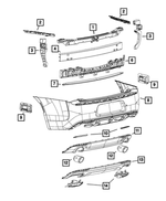 5SW12TZZAD - Frame, Bumper and Fascia: Fascia Applique for Mopar Image