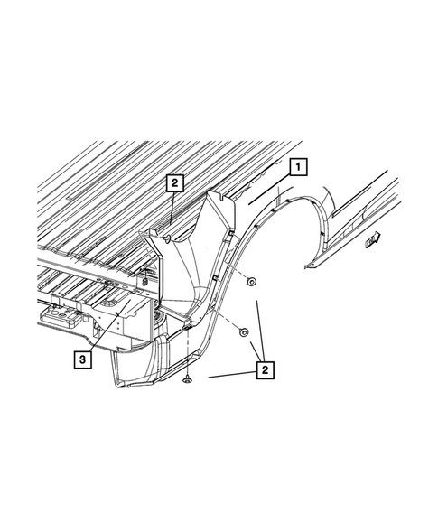 Aperture Panel, Pillar Supports and Cab Back  for 2011 Ram 2500 #3