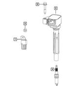 6511724AA - Electrical: Nut for Chrysler: 300, Pacifica, Voyager | Dodge: Grand Caravan | Jeep: Cherokee, Grand Cherokee, Wrangler | Ram: 3500 Image