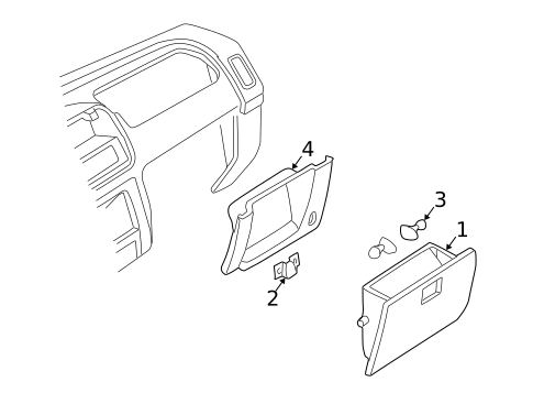 Glove Box for 2000 Nissan Frontier #0