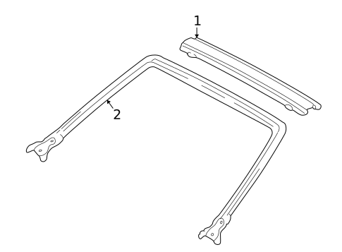 Windshield Header & Components for 2005 Toyota MR2 Spyder #0