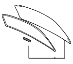 6480152020 - : Back Glass for Toyota: Echo Image