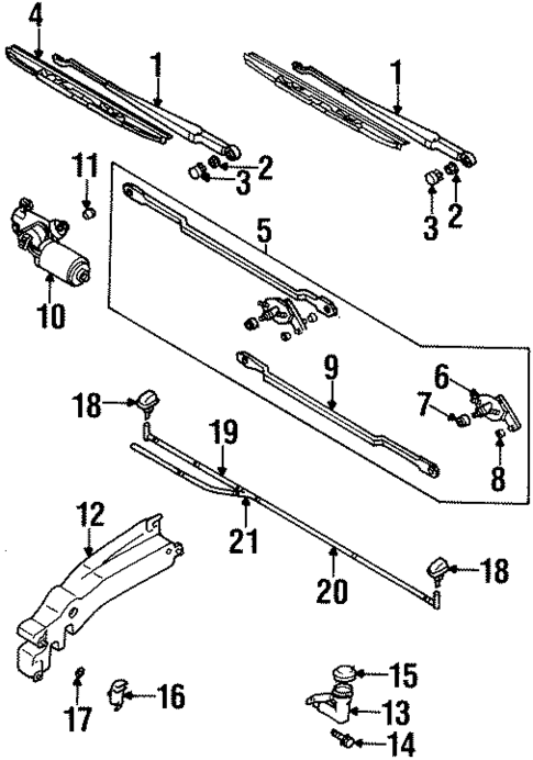 Wiper & Washer Components for 2001 Isuzu Rodeo Sport #0