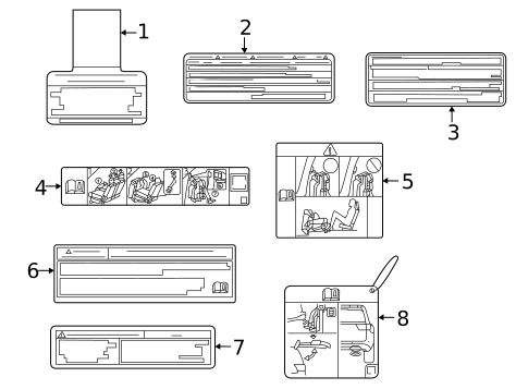 Labels for 2023 Lexus LX600 #0
