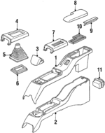 10075979 - Body: Console for Chevrolet: Beretta, Corsica Image