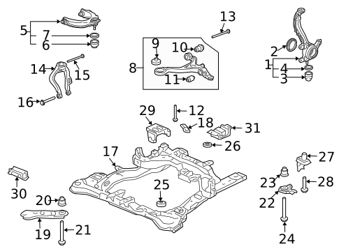 Suspension Components for 2007 Honda Accord #2