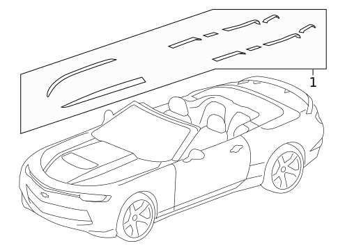 Stripe Tape for 2022 Chevrolet Camaro #4