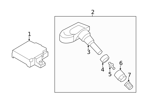 Tire Pressure Monitor Components for 2013 Kia Soul #0