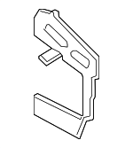 41007342783 - Body: Baffle Plate for BMW: 740e xDrive, 740i, 740i xDrive, 745e xDrive, 750i, 750i xDrive, M760i xDrive Image